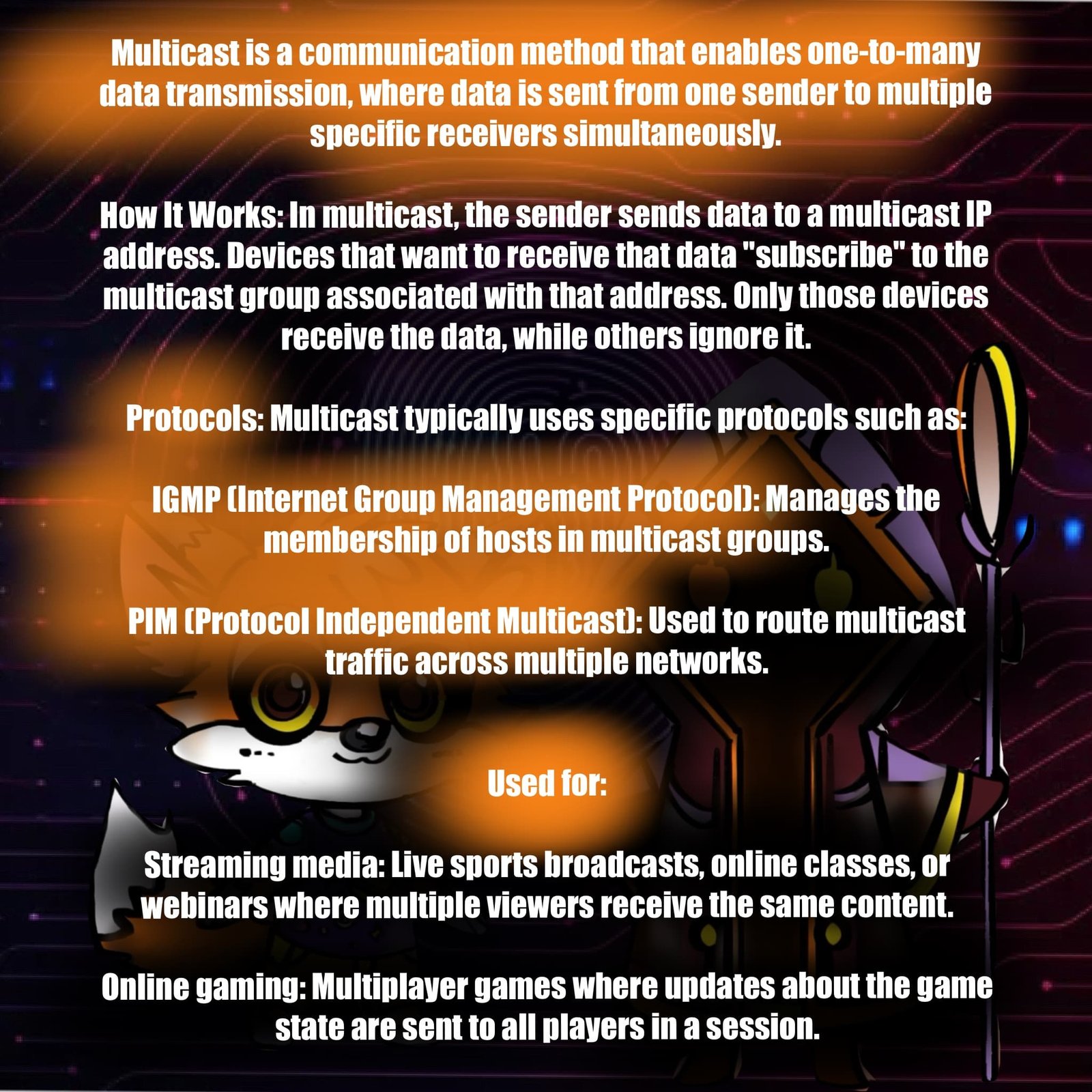 Explanation of Multicast communication