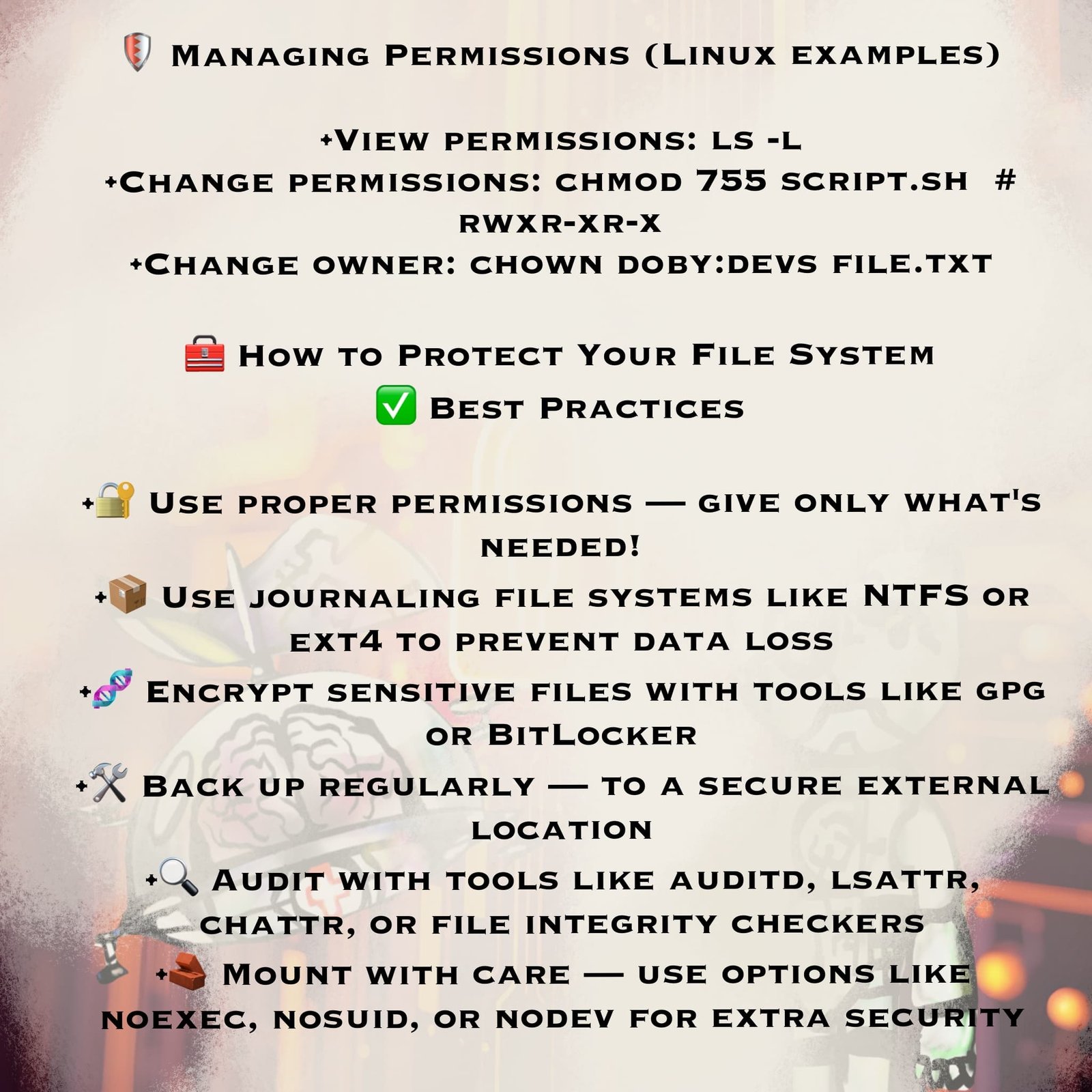 Managing and Protecting File System Permissions
