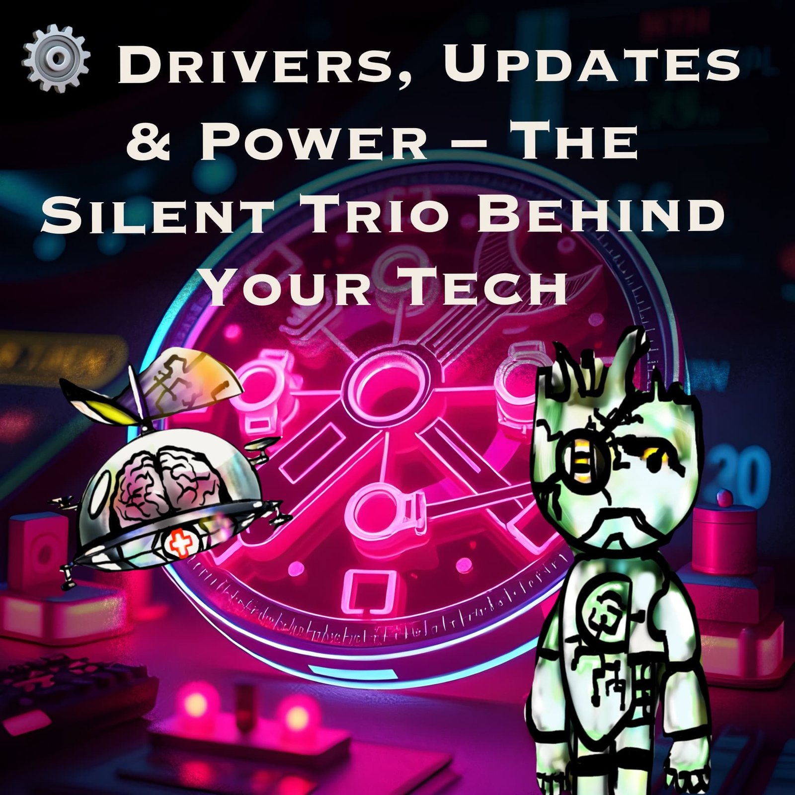 ⚙️ Drivers, Updates & Power – The Silent Trio Behind Your Tech