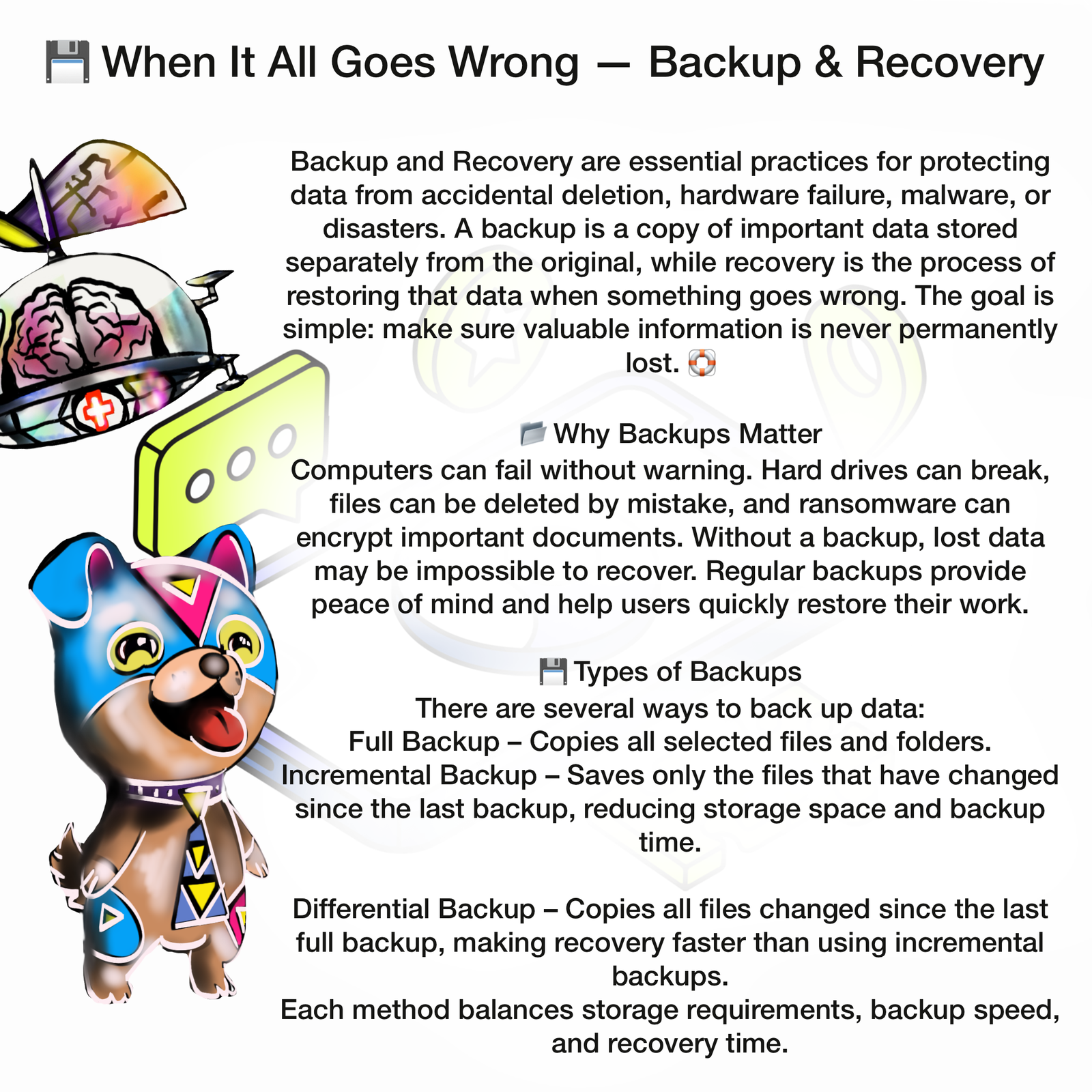 💾 When It All Goes Wrong – Backup & Recovery