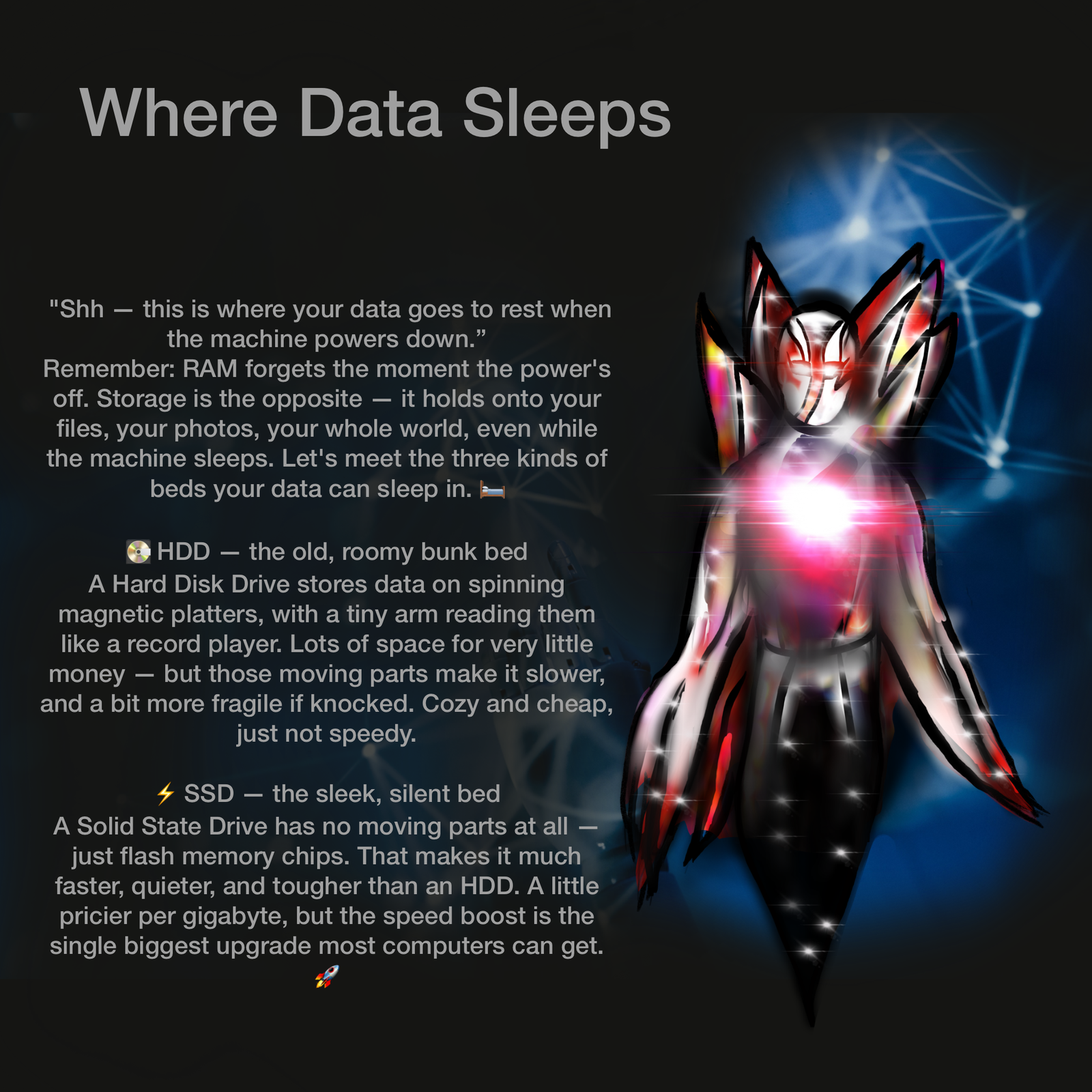 🛏️ Where Data Sleeps – HDD and SSD